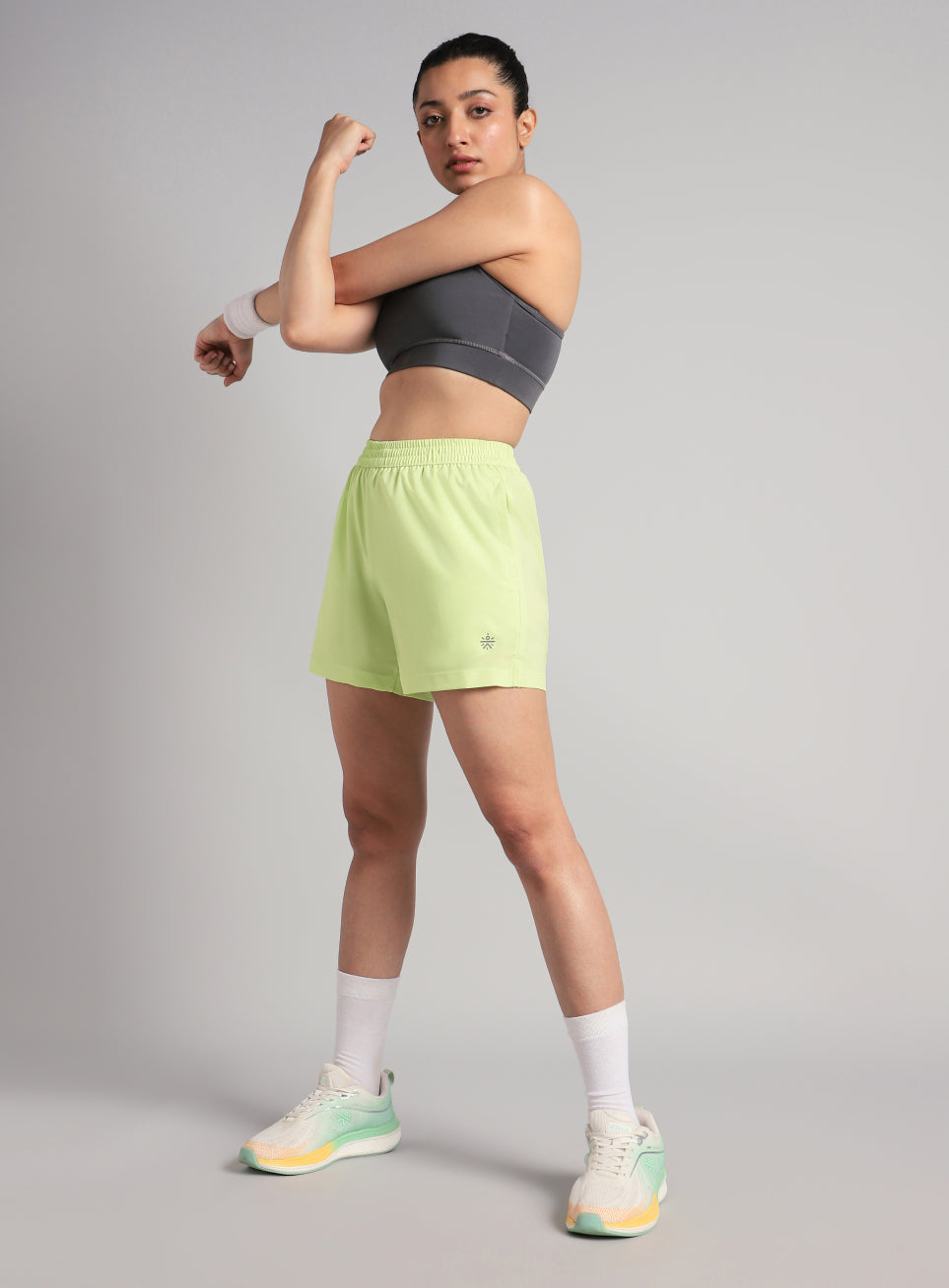 Women's Lime Elevated Run Shorts