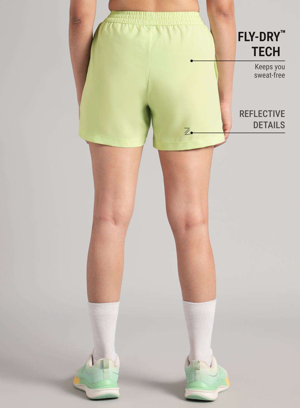 Women's Lime Elevated Run Shorts