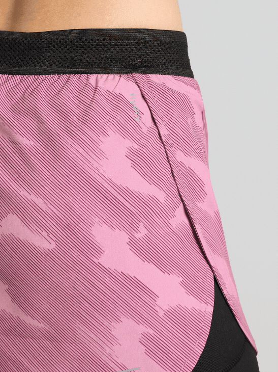 Women's Pink Urban Camo Shorts with Inbuilt Tights