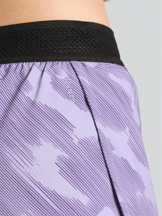 Women's Purple Urban Camo Shorts with Inbuilt Tights