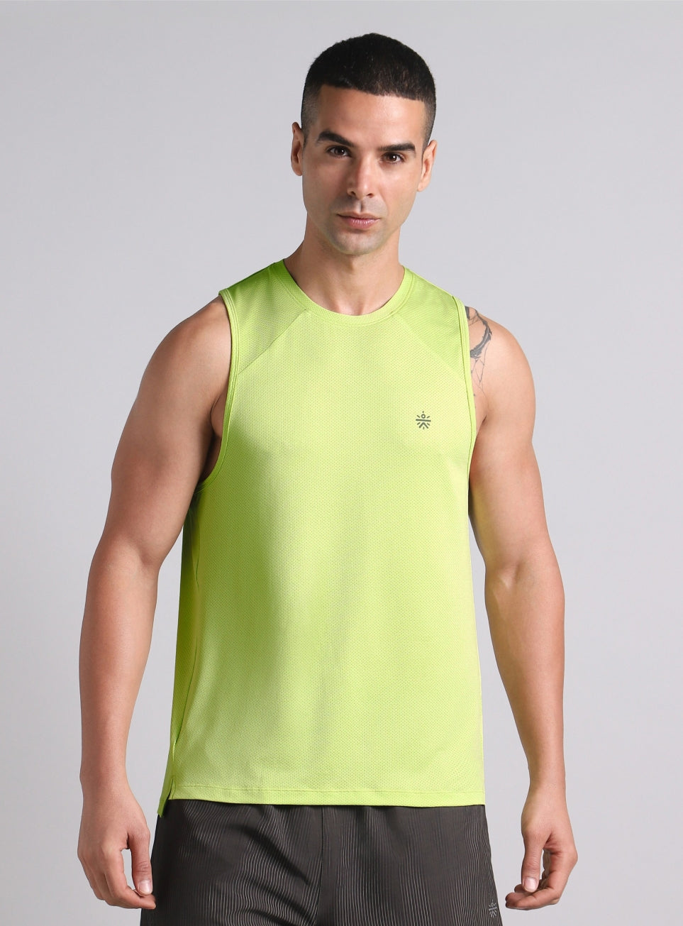 Men's Lime Cult Strider Running Tank