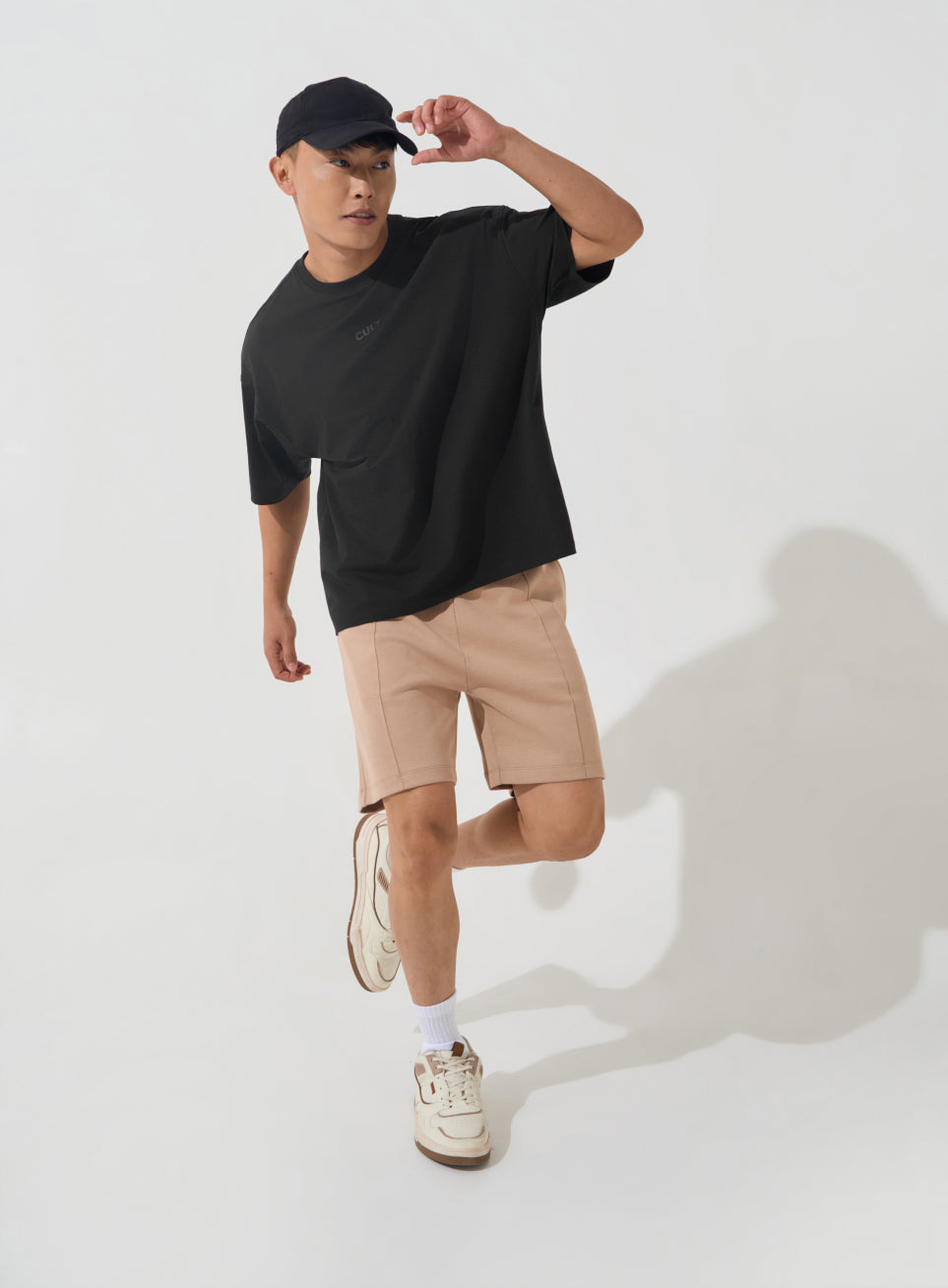 Men's Black Soft Form Oversized T-shirt