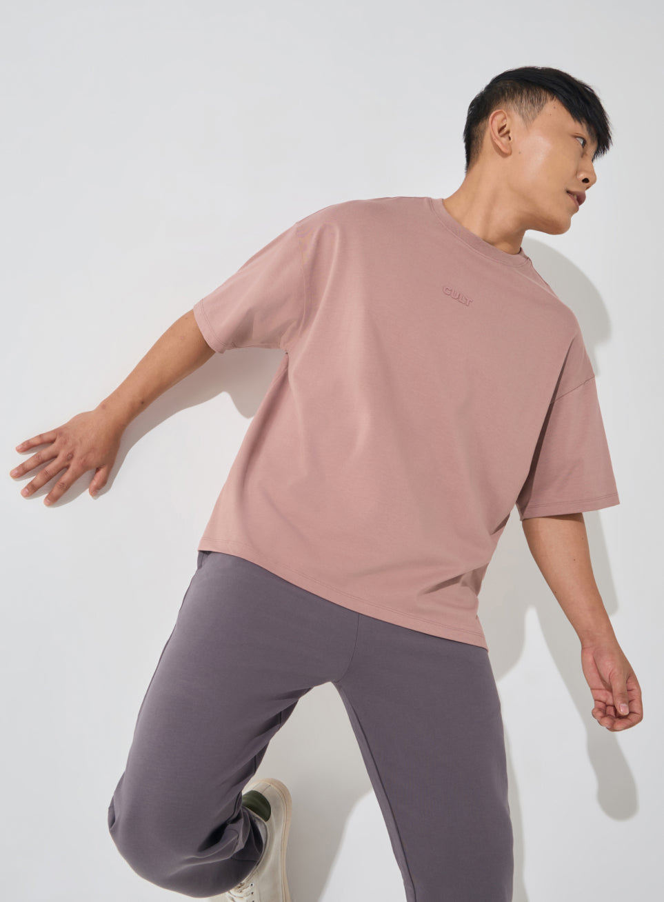 Men's Brown Soft Form Oversized T-shirt