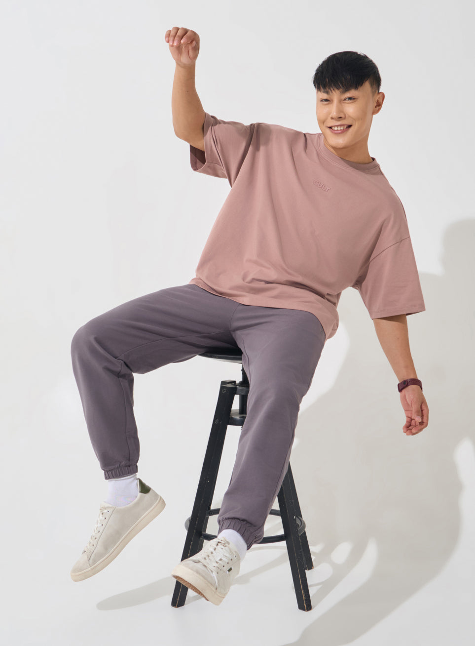 Men's Brown Soft Form Oversized T-shirt