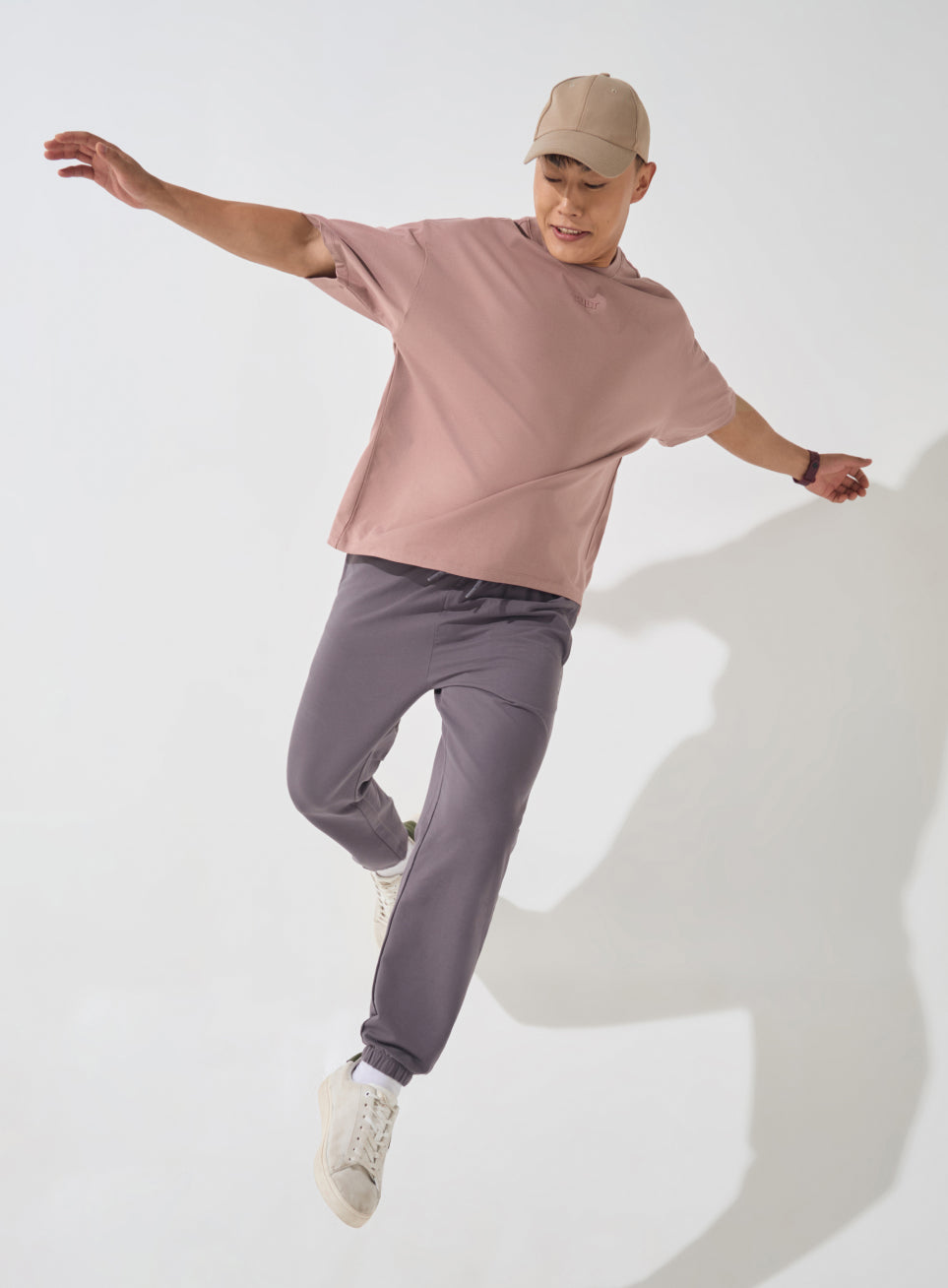 Men's Brown Soft Form Oversized T-shirt