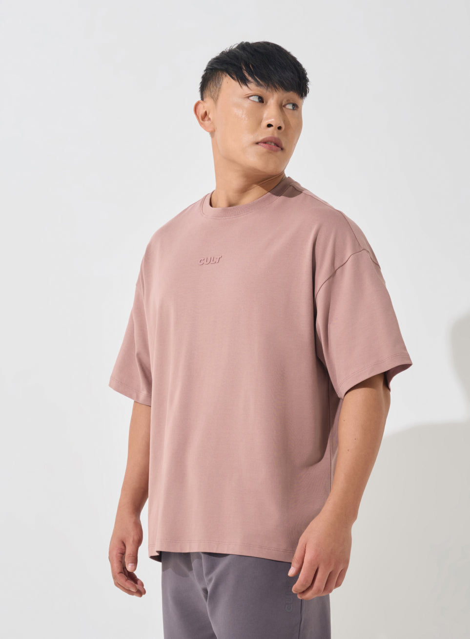 Men's Brown Soft Form Oversized T-shirt