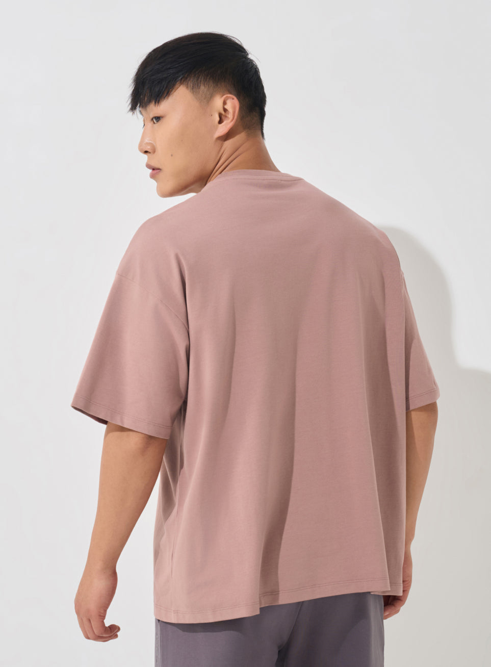 Men's Brown Soft Form Oversized T-shirt