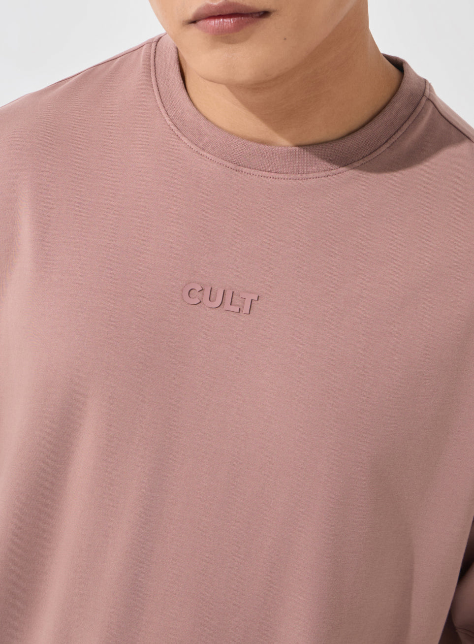 Men's Brown Soft Form Oversized T-shirt