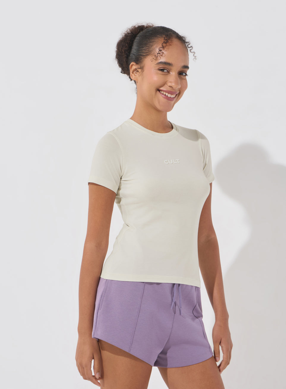 Women's Off-White Soft Form Snug T-shirt