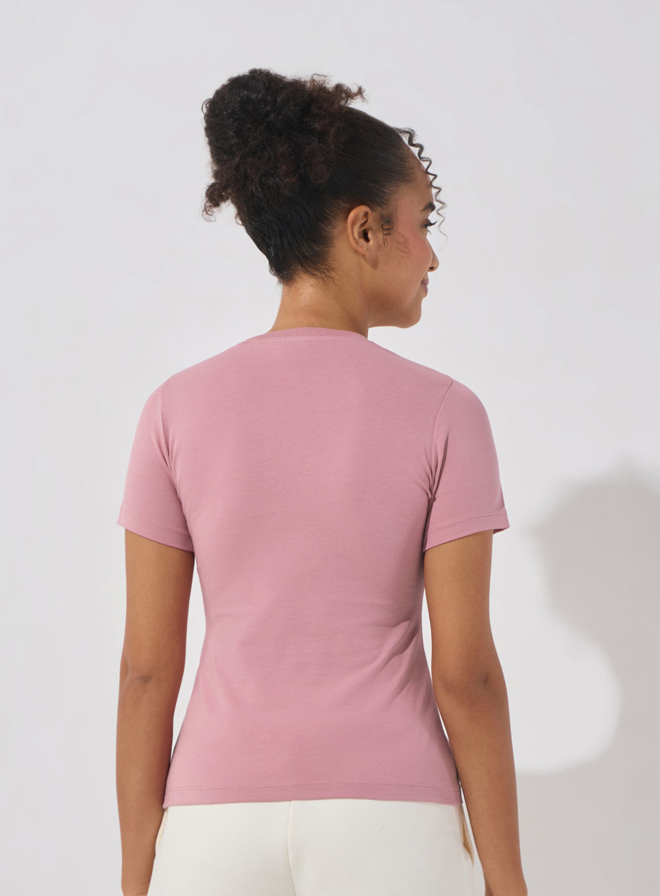 Women's Pink Soft Form Snug T-shirt