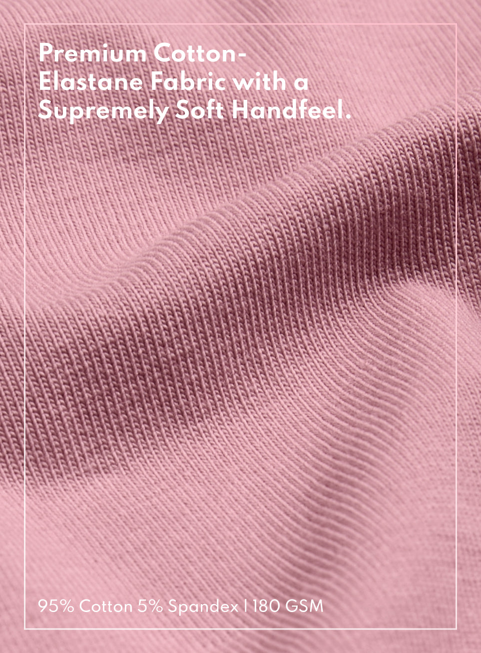 Women's Pink Soft Form Snug T-shirt