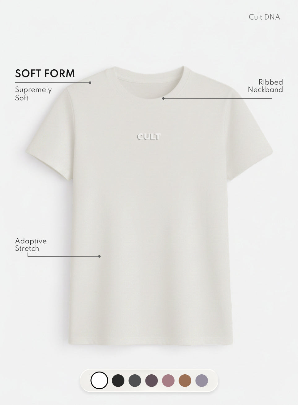 Women's Off-White Soft Form Classic T-shirt