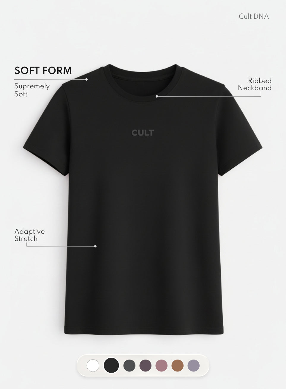 Women's Black Soft Form Classic T-shirt