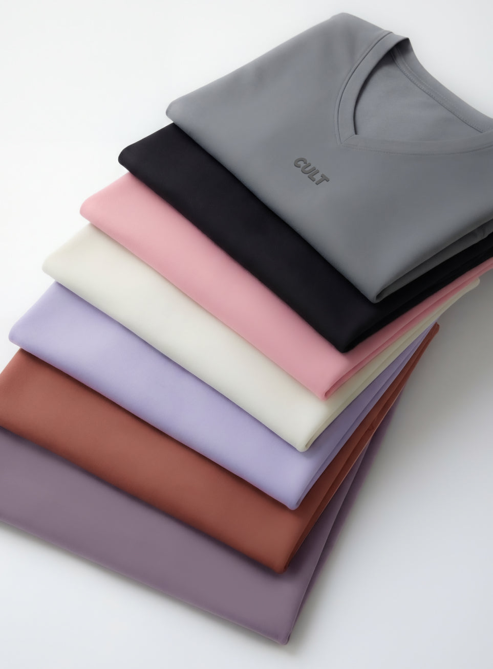 Women's Dark Grey Soft Form V-Neck T-shirt