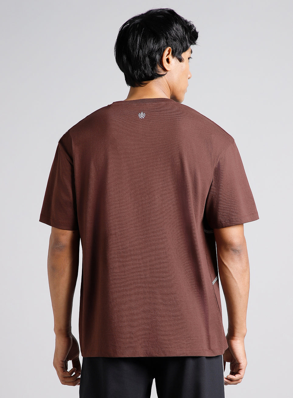 Men's Brown Basketball Imprint Relaxed Fit T-shirt