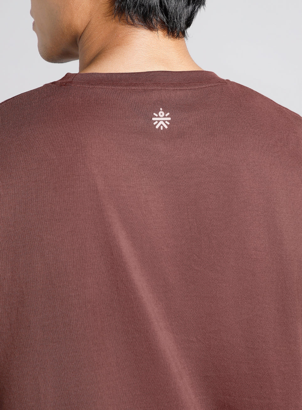 Men's Brown Basketball Imprint Relaxed Fit T-shirt