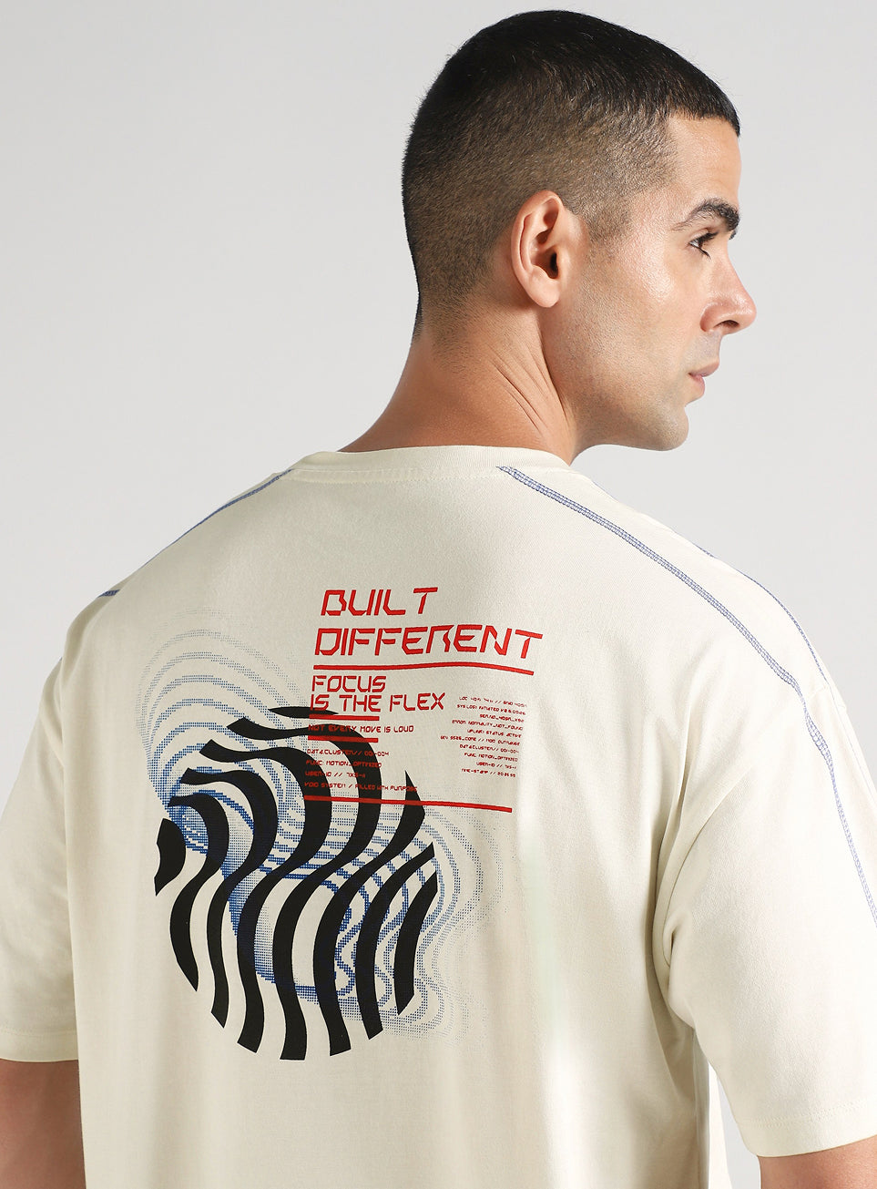 Men's Off White Built Different Oversized Fit T-shirt