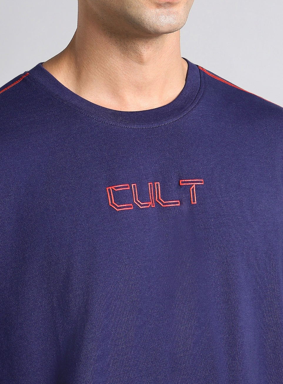 Men's Navy Built Different Oversized Fit T-shirt