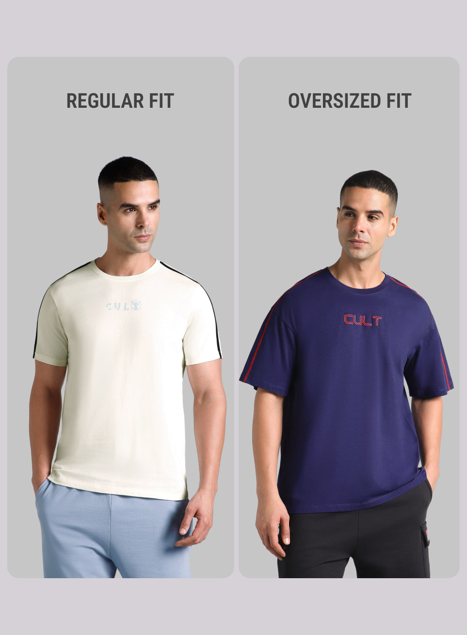 Men's Navy Built Different Oversized Fit T-shirt