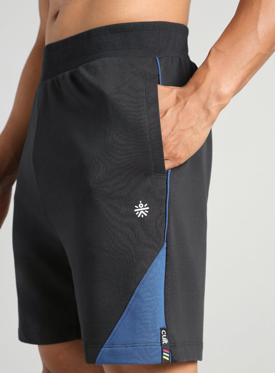 Men's Black Classic Sports Club Shorts