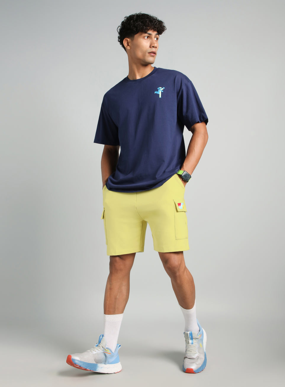Men's Yellow Utility Classic Shorts