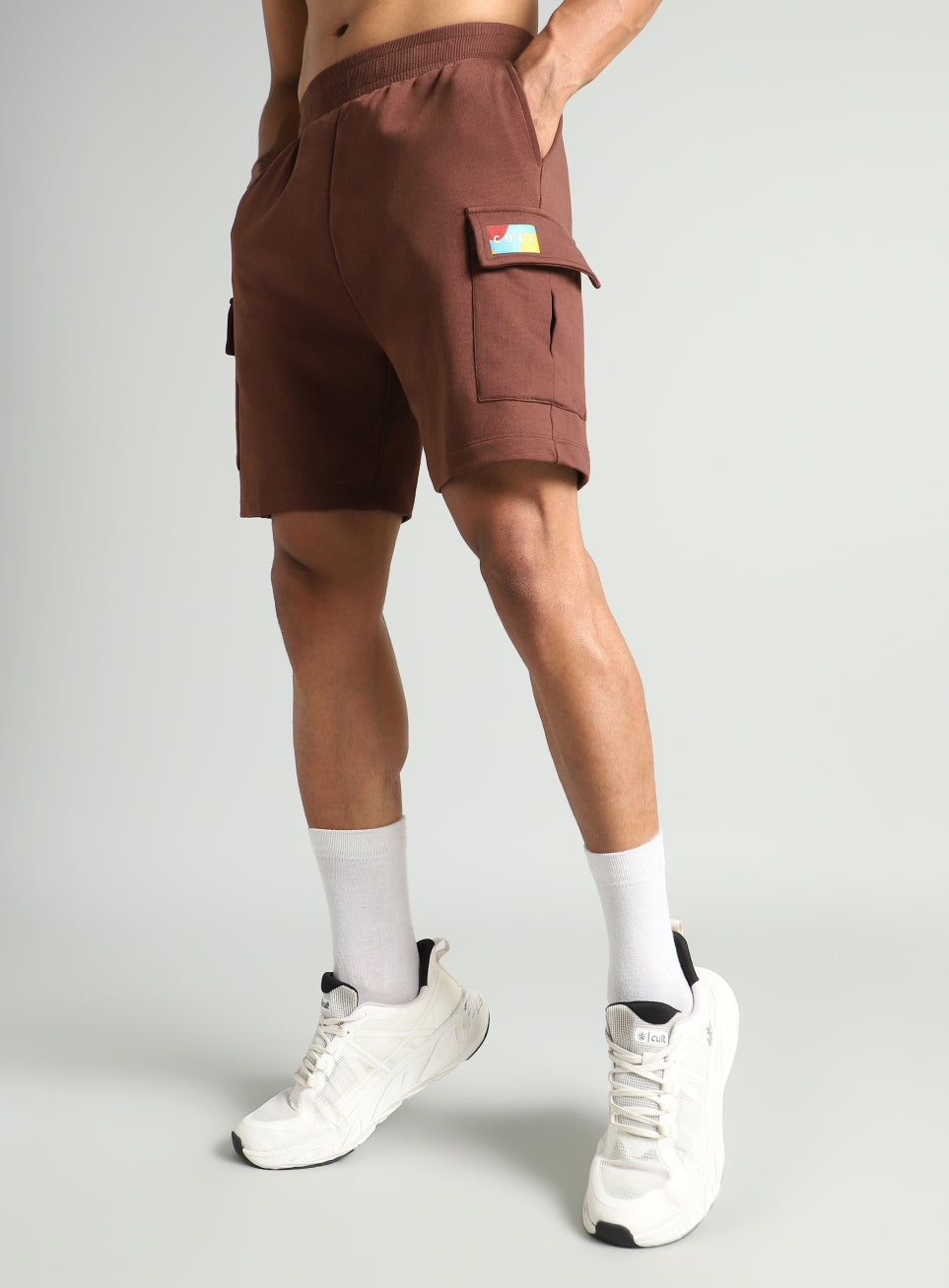 Men's Brown Utility Classic Shorts