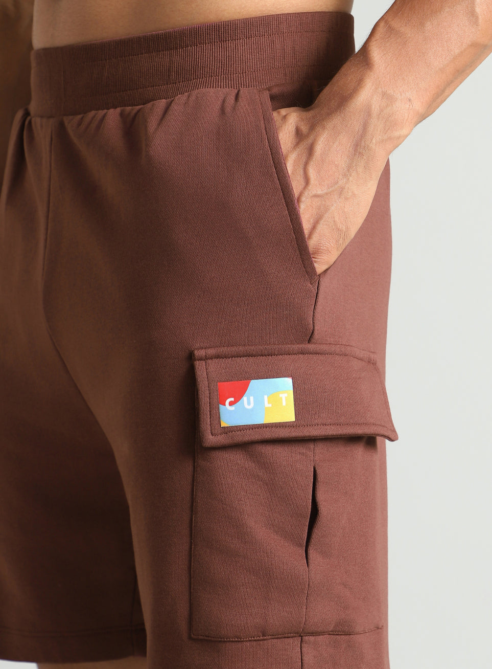 Men's Brown Utility Classic Shorts