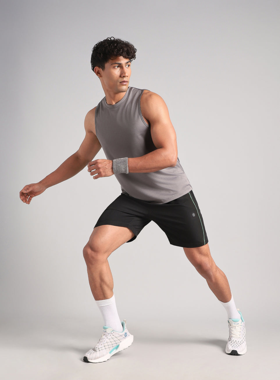 Men's Black Runner's Sprint Shorts