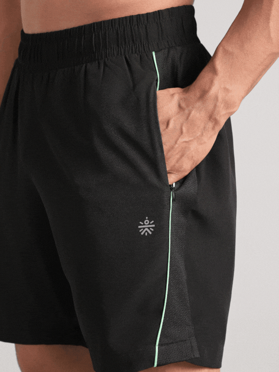 Men's Black Runner's Sprint Shorts