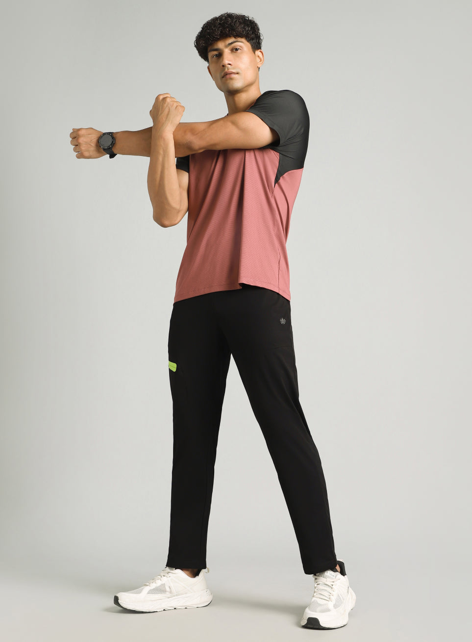Men's Black Runner's Flex Trackpants