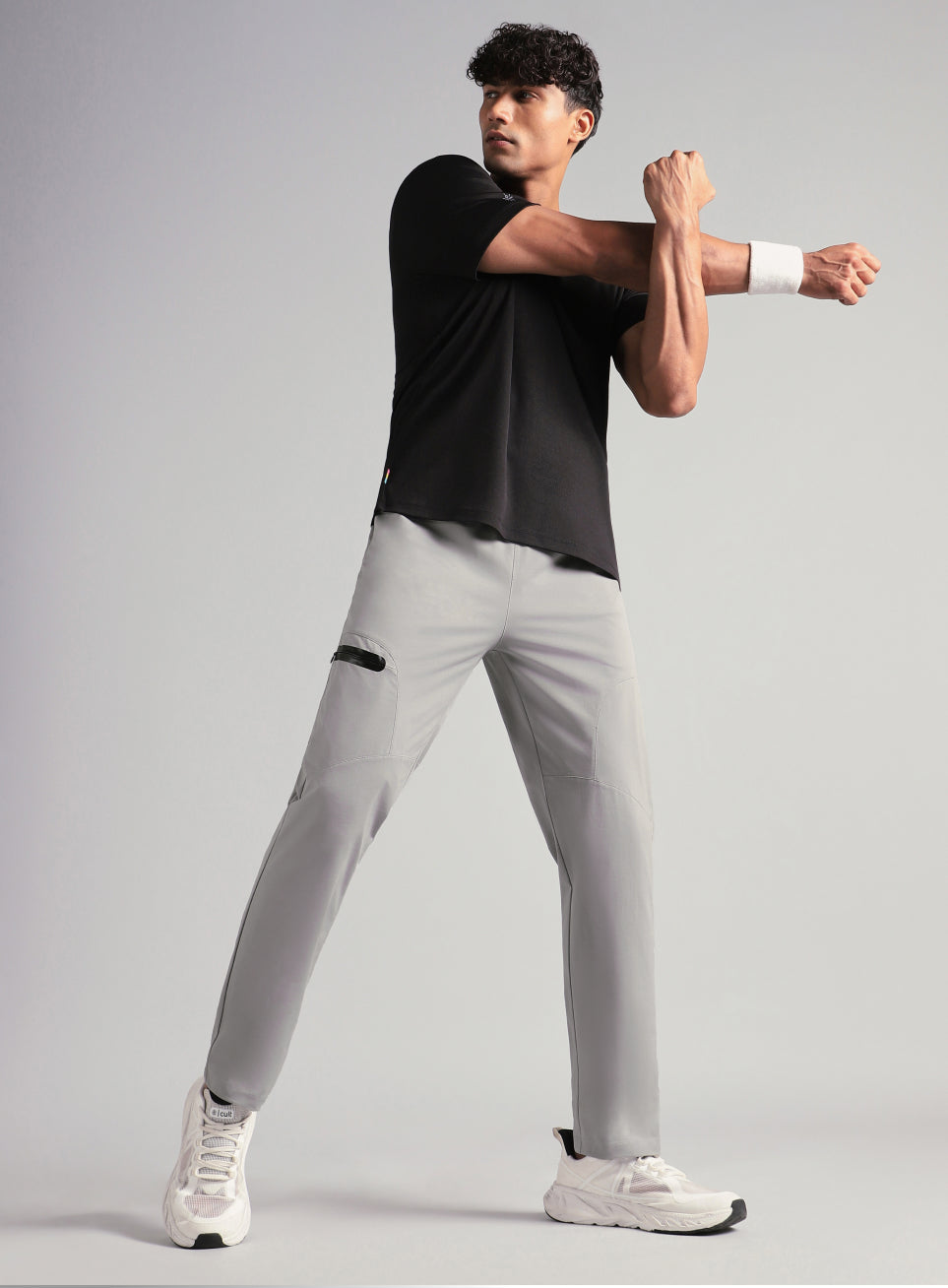 Men's Grey Runner's Flex Trackpants