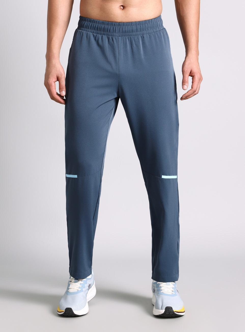 Men's Blue High Impact Running Trackpants