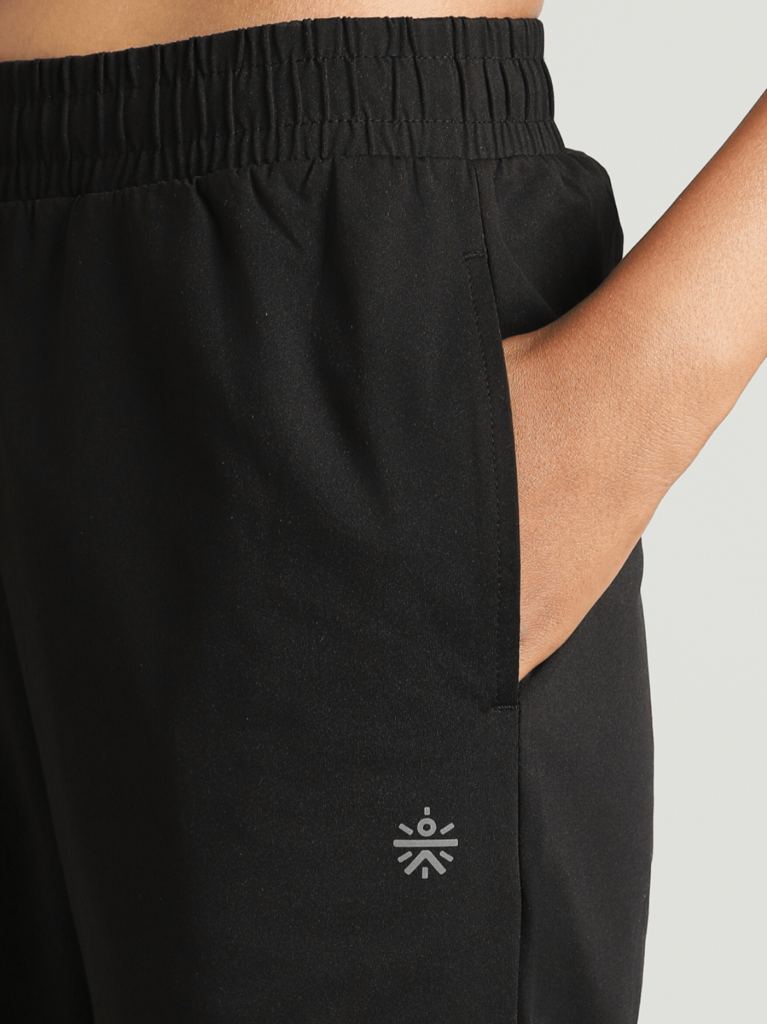 Women's Black Trail Run Day Trackpants
