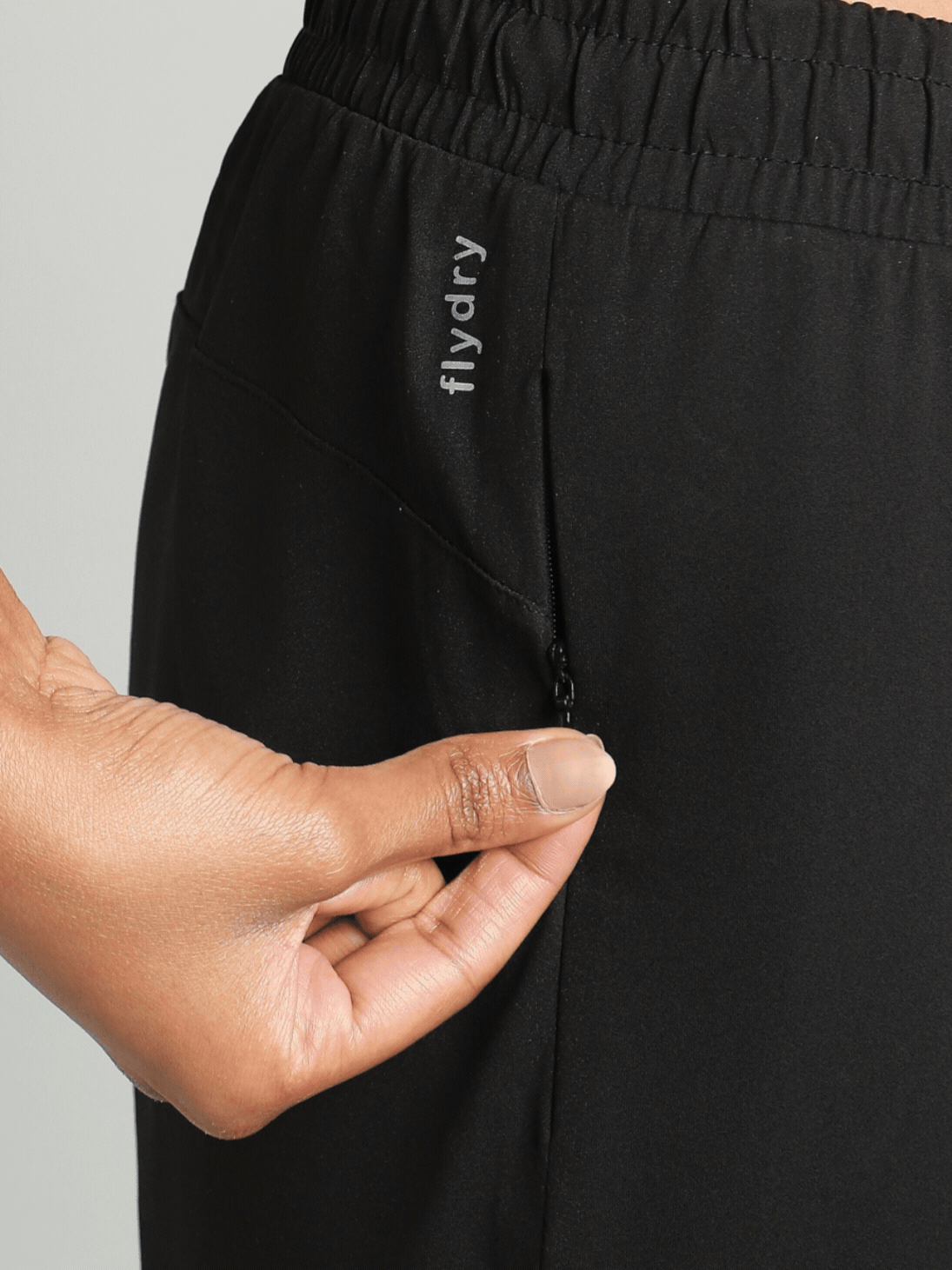 Women's Black Trail Run Day Trackpants