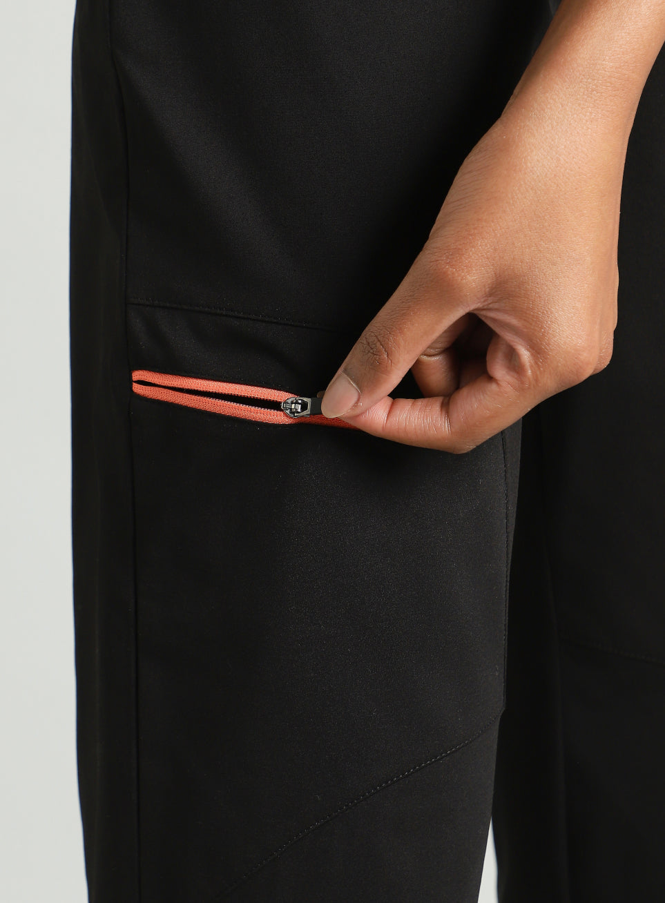 Women's Black Trail Run Day Trackpants