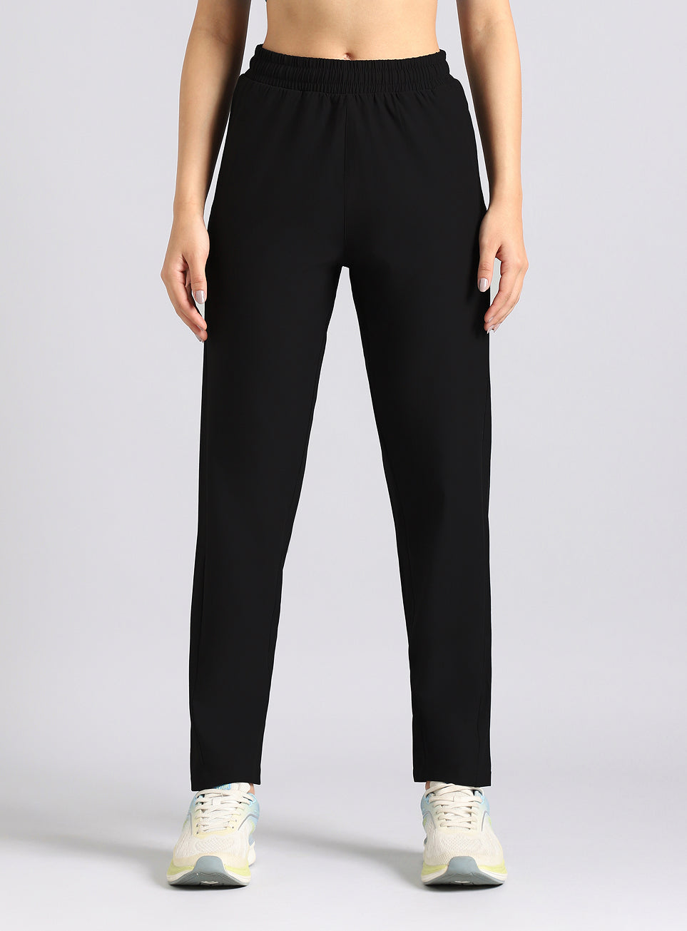 Women's Black Pace Pro Running Trackpants