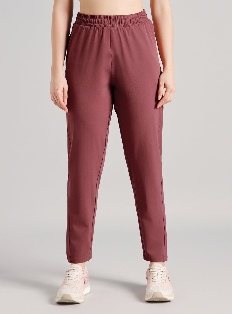 Women's Brown Pace Pro Running Trackpants