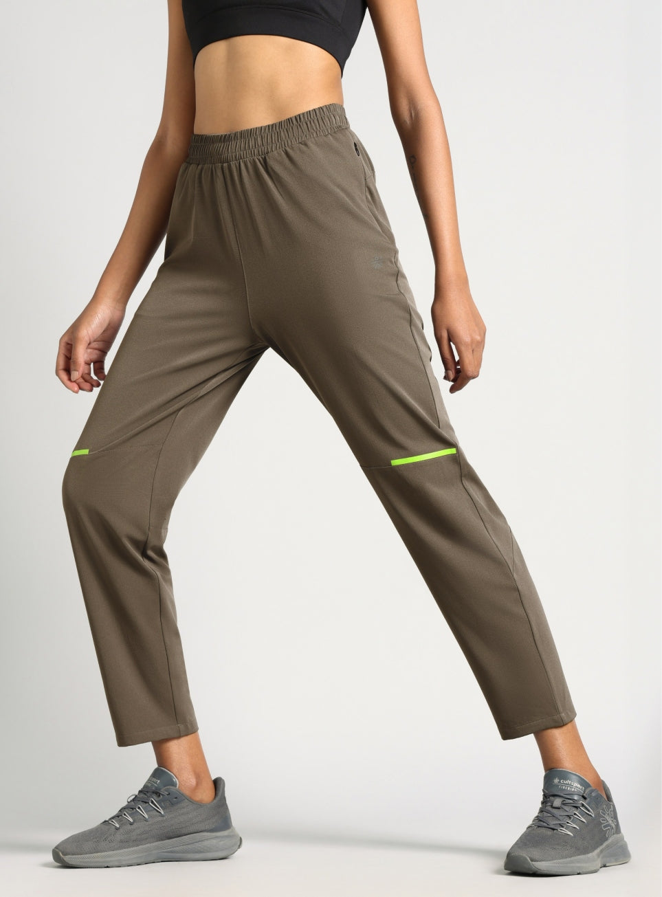 Women's Grey Pace Pro Running Trackpants