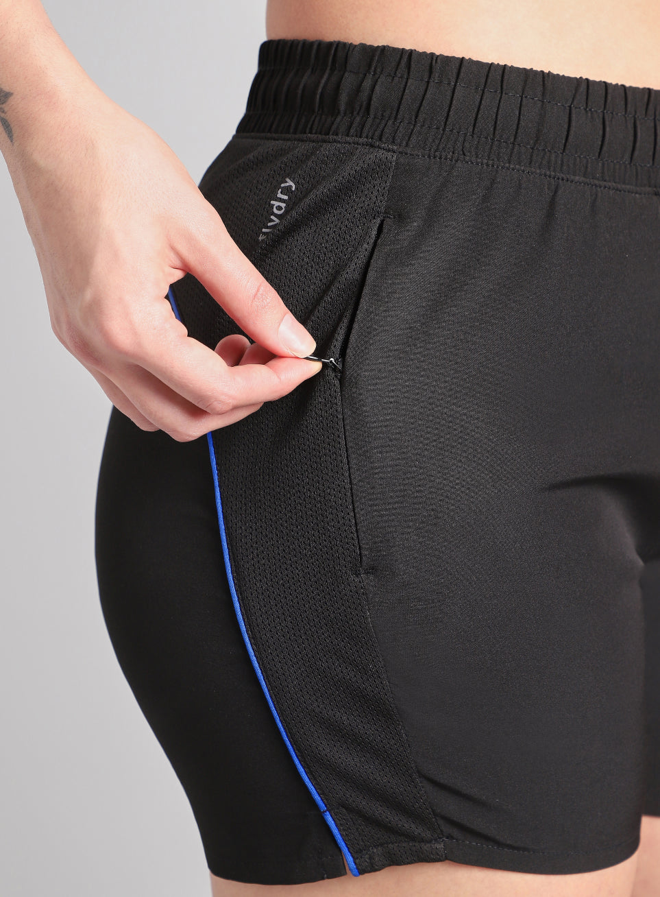 Women's Black In Motion Run Shorts