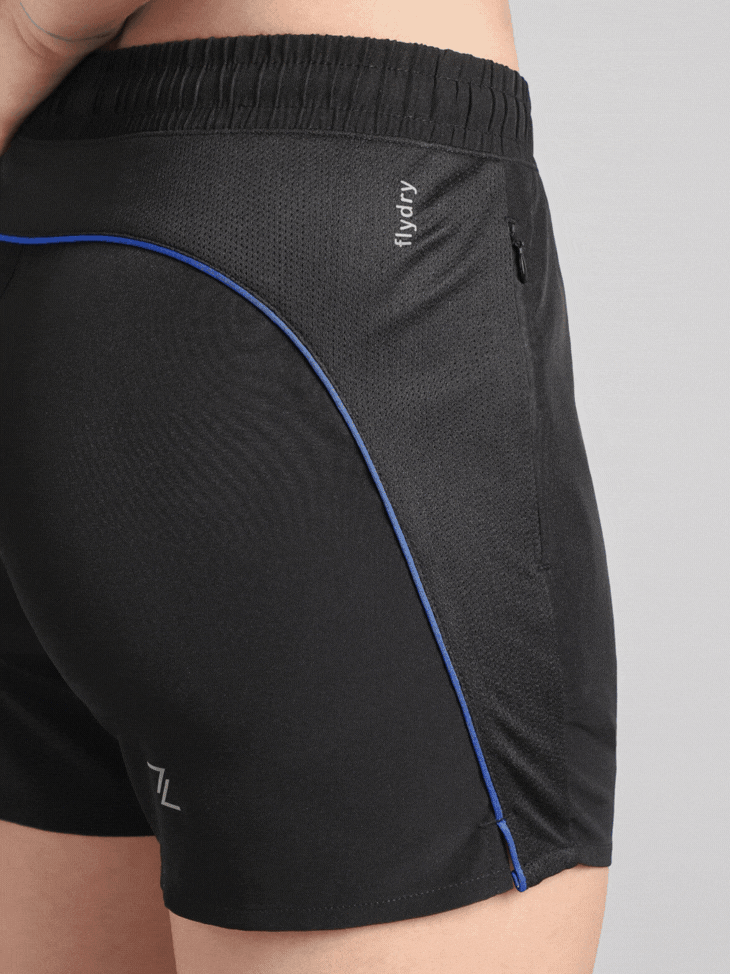 Women's Black In Motion Run Shorts