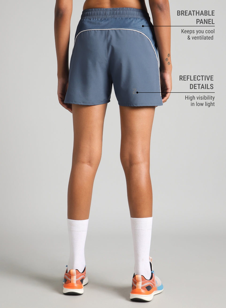 Women's Blue In Motion Run Shorts
