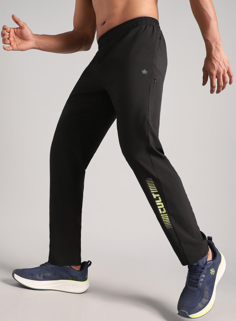 Men's Black Pro Movement Runner's Trackpants
