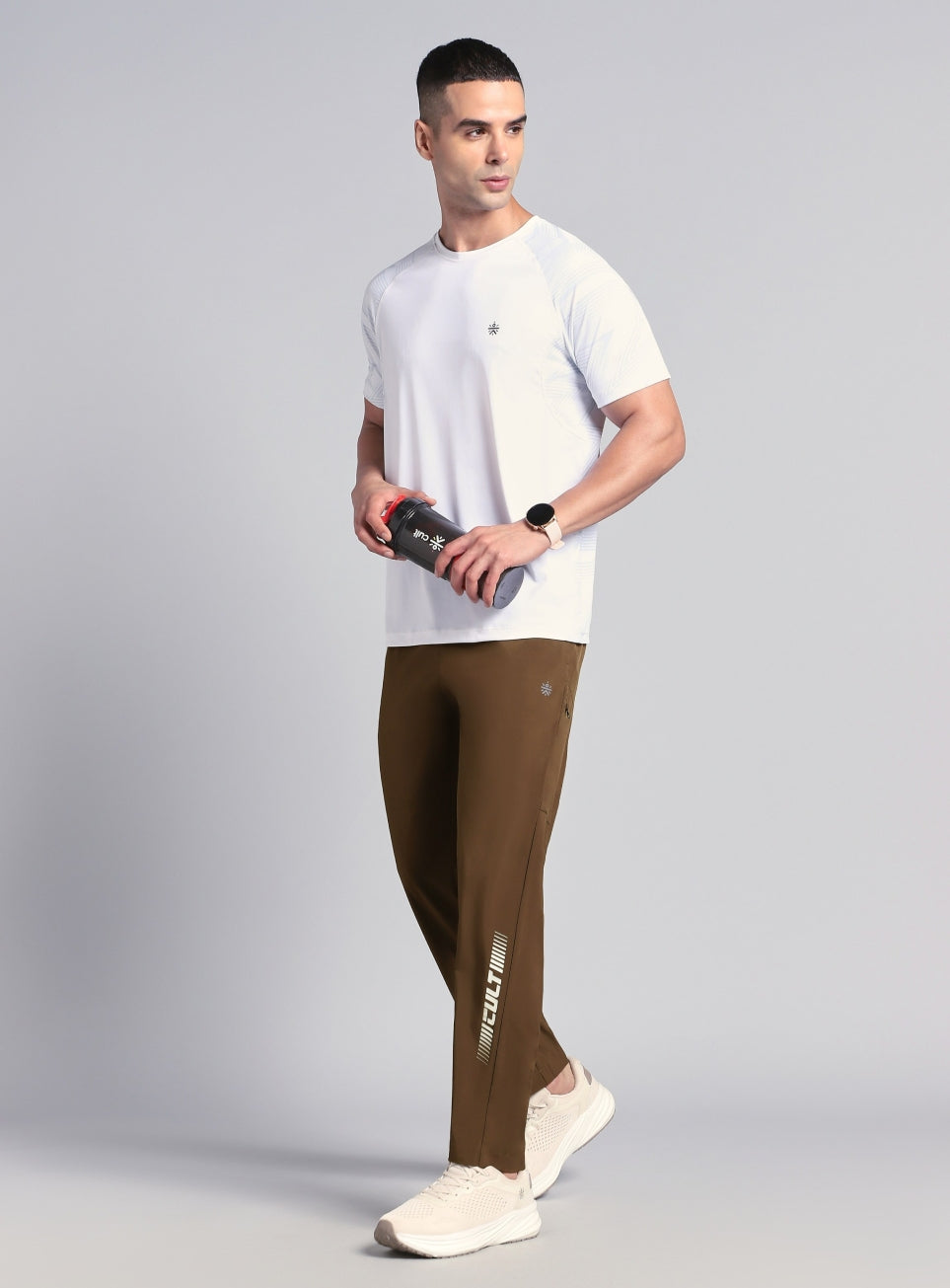 Men's Brown Pro Movement Runner's Trackpants