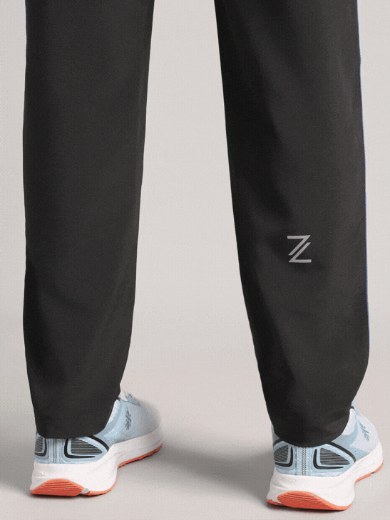 Men's Black Run Elevate Trackpants