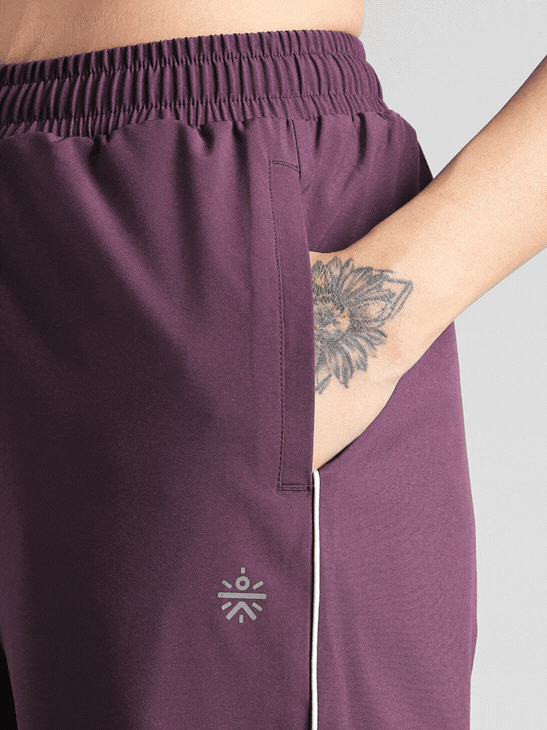 Women's Wine Sprint Trackpants