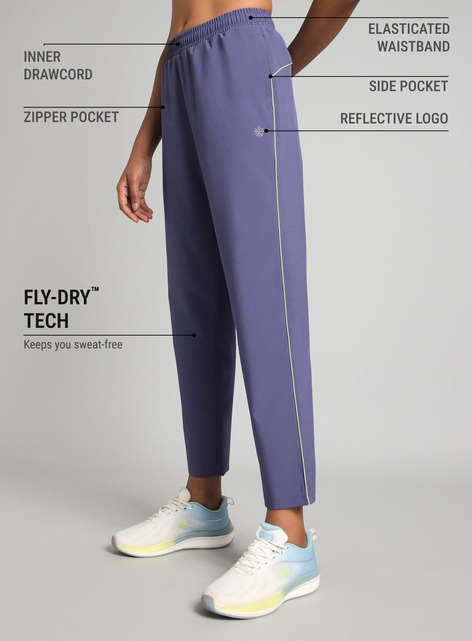 Women's Blue Sprint Trackpants