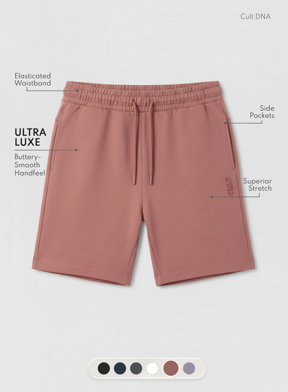 Men's Brown Ultra Luxe Classic Shorts
