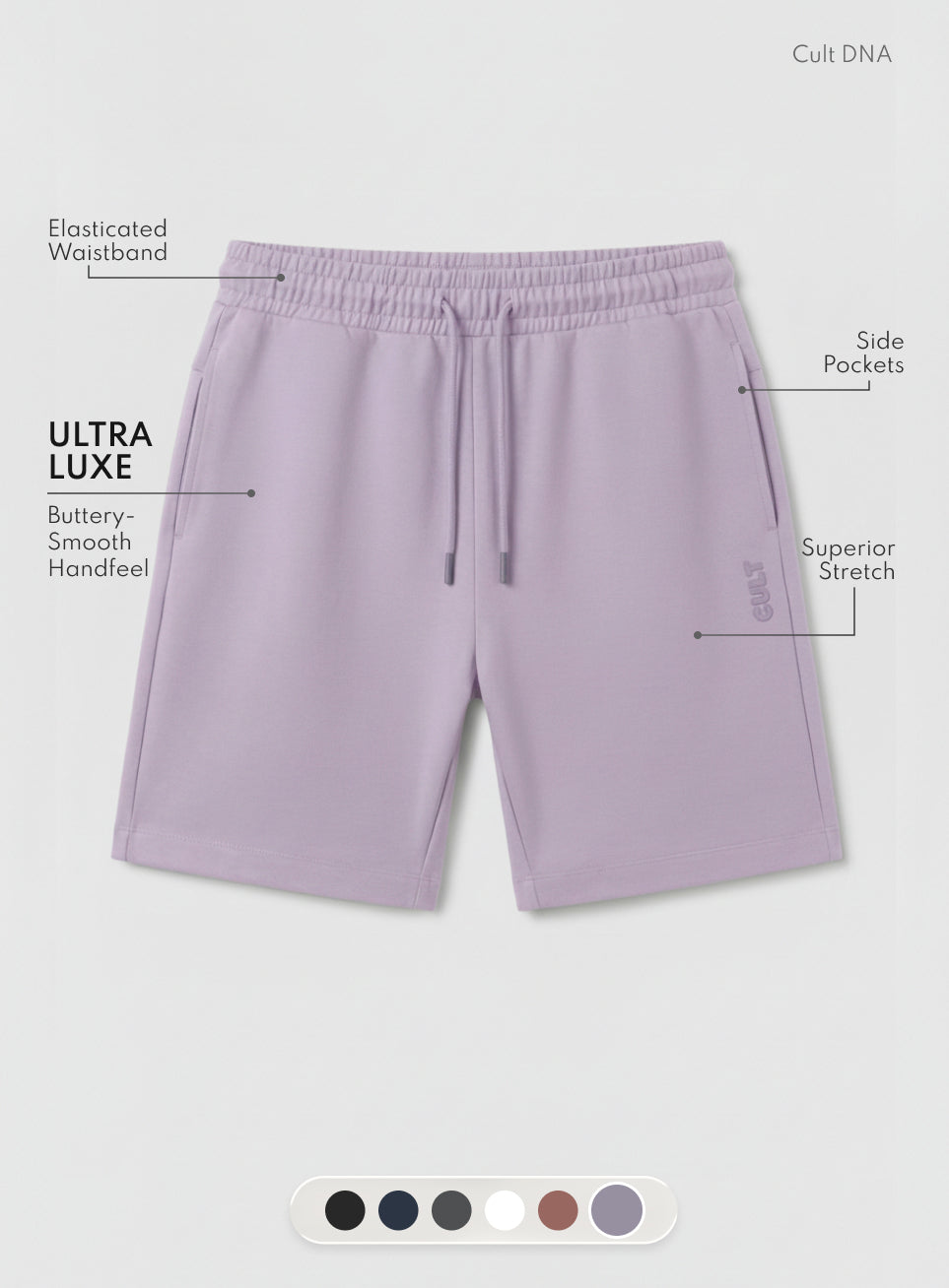 Men's Purple Ultra Luxe Classic Shorts