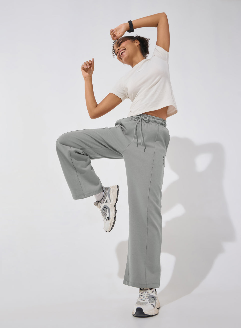 Women's Grey Ultra Luxe Tailored Trackpants