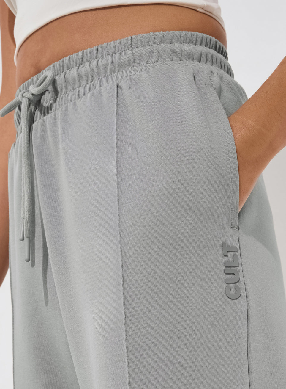 Women's Grey Ultra Luxe Tailored Trackpants